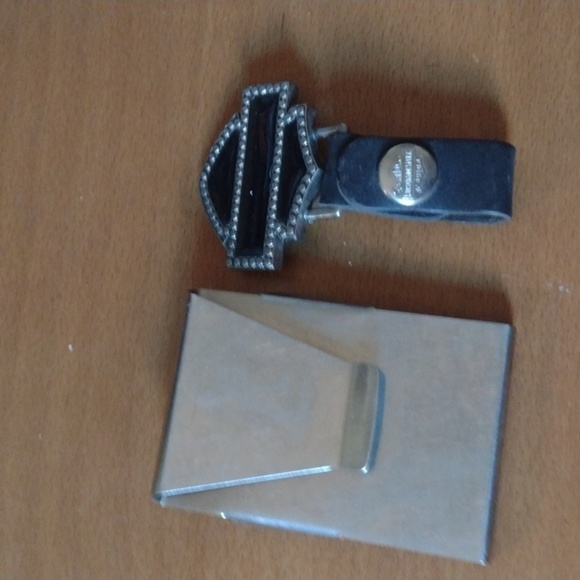 Money Clip & Harley Davidson Keychain - Picture 1 of 2